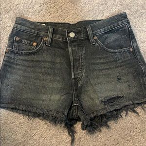 Levi’s 501 Dark wash shorts